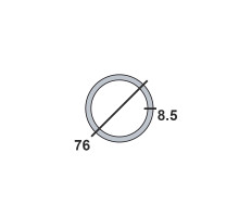 Труба нержавеющая бесшовная 76х8,5 12х18н10т ГОСТ 9941-81