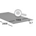 Лист нержавеющий 0.7 мм 1000х2000 aisi 430 (08x17) 2B (матовый)