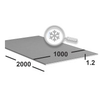 Лист нержавеющий 1.2 мм  1000х2000 aisi 430 (08x17) 2B (матовый)