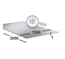 Лист нержавеющий 1 мм 1500х3000 aisi 304 (08х18н10) 4N+PE (шлифованный)