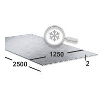 Лист нержавеющий 2 мм 1250х2500 aisi 430 (08x17) 4N+PE (шлифованный)