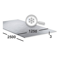 Лист нержавеющий 3 мм 1250х2500 aisi 430 (08x17) 4N+PE (шлифованный)