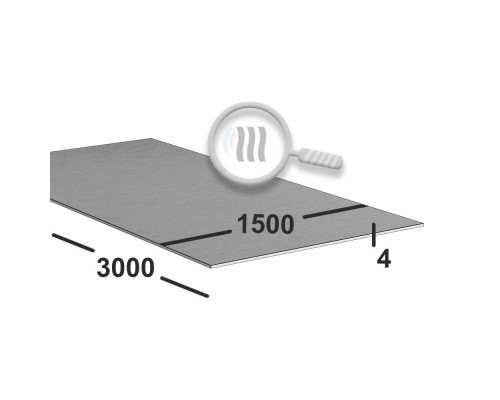 Лист нержавеющий 4 мм 1500х3000 aisi 304 горячекатаный