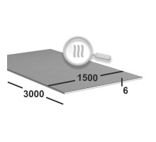 Лист нержавеющий 6 мм 1500х3000 aisi 430 горячекатаный