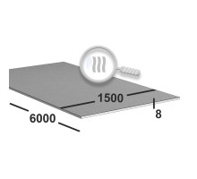 Лист нержавеющий 8 мм 1500х6000 aisi 430 горячекатаный