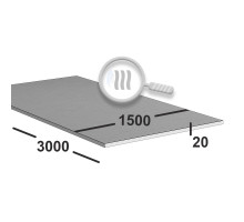 Лист нержавеющий 20 мм  1500х3000 aisi 304 горячекатаный