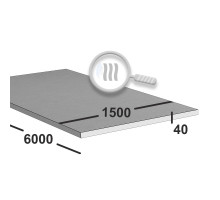 Лист нержавеющий 40 мм  1500х6000 aisi 304 горячекатаный