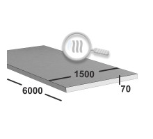 Лист нержавеющий 70 мм  1500х6000 aisi 304 горячекатаный