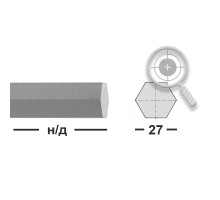 Шестигранник 27 мм  316L (03Х17Н14М6) калиброванный