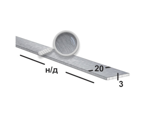 Полоса нержавеющая 20х3 (Шлифованная)