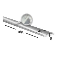 Полоса нержавеющая 40х6 (Зеркальная)