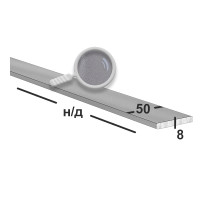 Полоса нержавеющая 50х8 (Матовая)
