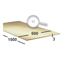 Латунный лист 3 мм  600х1500 Л63 мяг