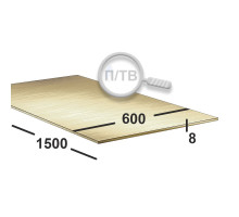 Латунный лист 8 мм  600х1500 Л63 п/тв