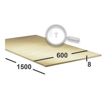 Латунный лист 8 мм 600х1500 Л63 тв