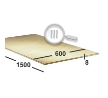 Латунный лист 8 мм  600х1500 ЛС59-1 г/к