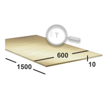 Латунный лист 10 мм  600х1500 Л63 тв