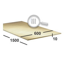 Латунный лист 10 мм  600х1500 ЛС59-1 г/к