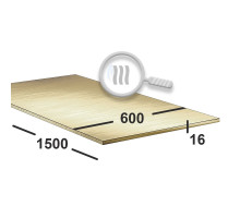 Латунный лист 16 мм 600х1500 Л63 г/к