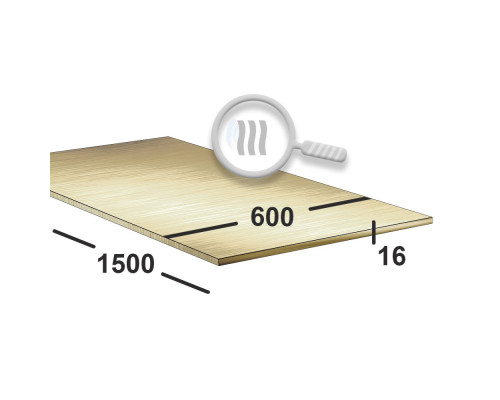 Латунный лист 16 мм 600х1500 Л63 г/к