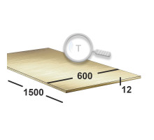 Латунный лист 12 мм  600х1500 Л63 тв