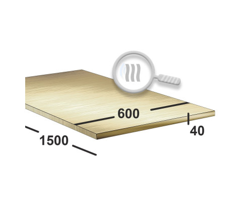 Латунный лист 40 мм 600х1500 ЛС59-1 г/к
