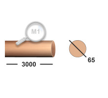 Круг медный 65 мм  М1 3 м