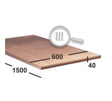 Медный лист 40 мм  600х1500 М1 Горячекатаный