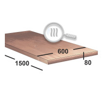Медный лист 80 мм  600х1500 М1 Горячекатаный