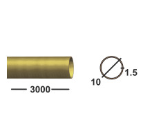 Латунная трубка 10 мм  Л63 1.5 мм