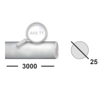 Круг алюминиевый 25 мм  АК6 Т1 3 м