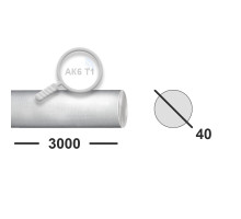 Круг алюминиевый 40 мм  АК6 Т1 3 м
