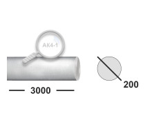 Круг алюминиевый 200 мм  АК4-1 3 м