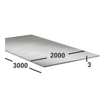 Алюминиевый лист 3 мм  АМг3М 2000х3000