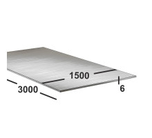 Алюминиевый лист 6 мм  АМг3М 1500х3000