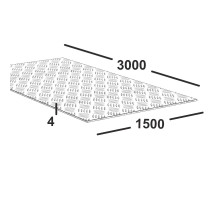 Лист алюминиевый 4 мм 1500х3000 1050АН244 Квинтет