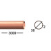 Труба медная 38х2 М2 Мягкая 3 м