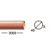 Труба медная 40х8 М2 Мягкая 3 м