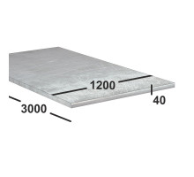 Дюралевая плита Д16 40 мм 1200х3000