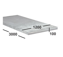 Дюралевая плита Д16Т 100 мм 1200х3000