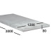 Дюралевая плита Д16 80 мм 1200х3000