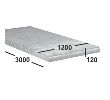 Дюралевая плита Д16 120 мм 1200х3000