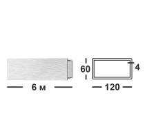 Труба профильная 120х60 4 мм  АД31Т1