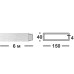 Прямоугольная алюминиевая труба 150х40 4 мм АД31Т1
