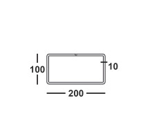Труба профильная 200х100х10 прямоугольная