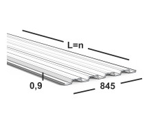 Профнастил Н60 0,9 мм  Ral 9003 (белый)