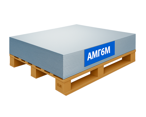 Алюминиевый лист 1 мм АМг6М 1200х3000