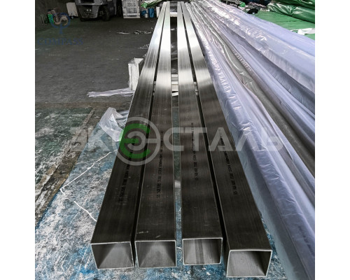 Труба нержавеющая 20х20х1 мм aisi 304 (08х18н10) электросварная шлифованная