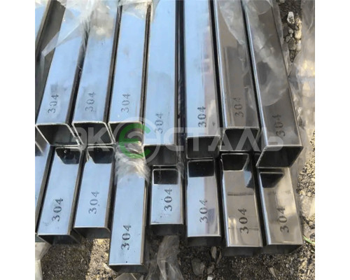 Труба нержавеющая 40х40х1,5 мм aisi 304 (08х18н10) электросварная зеркало