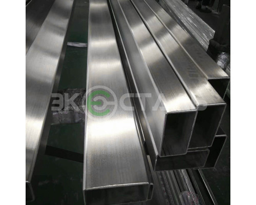 Труба нержавеющая 50х25х2 мм aisi 201 (12х15г9нд) электросварная шлифованная